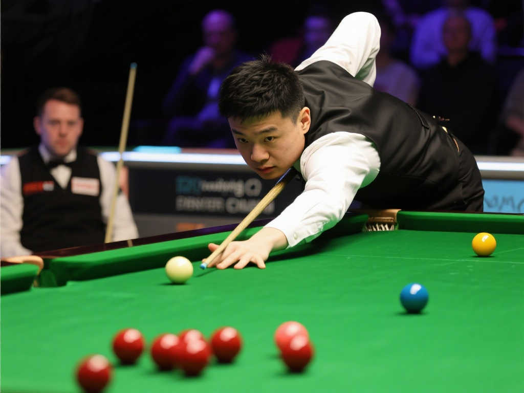 斯诺克世锦赛第二轮：赵心童第二阶段以10-6占据优势对阵雷佩凡